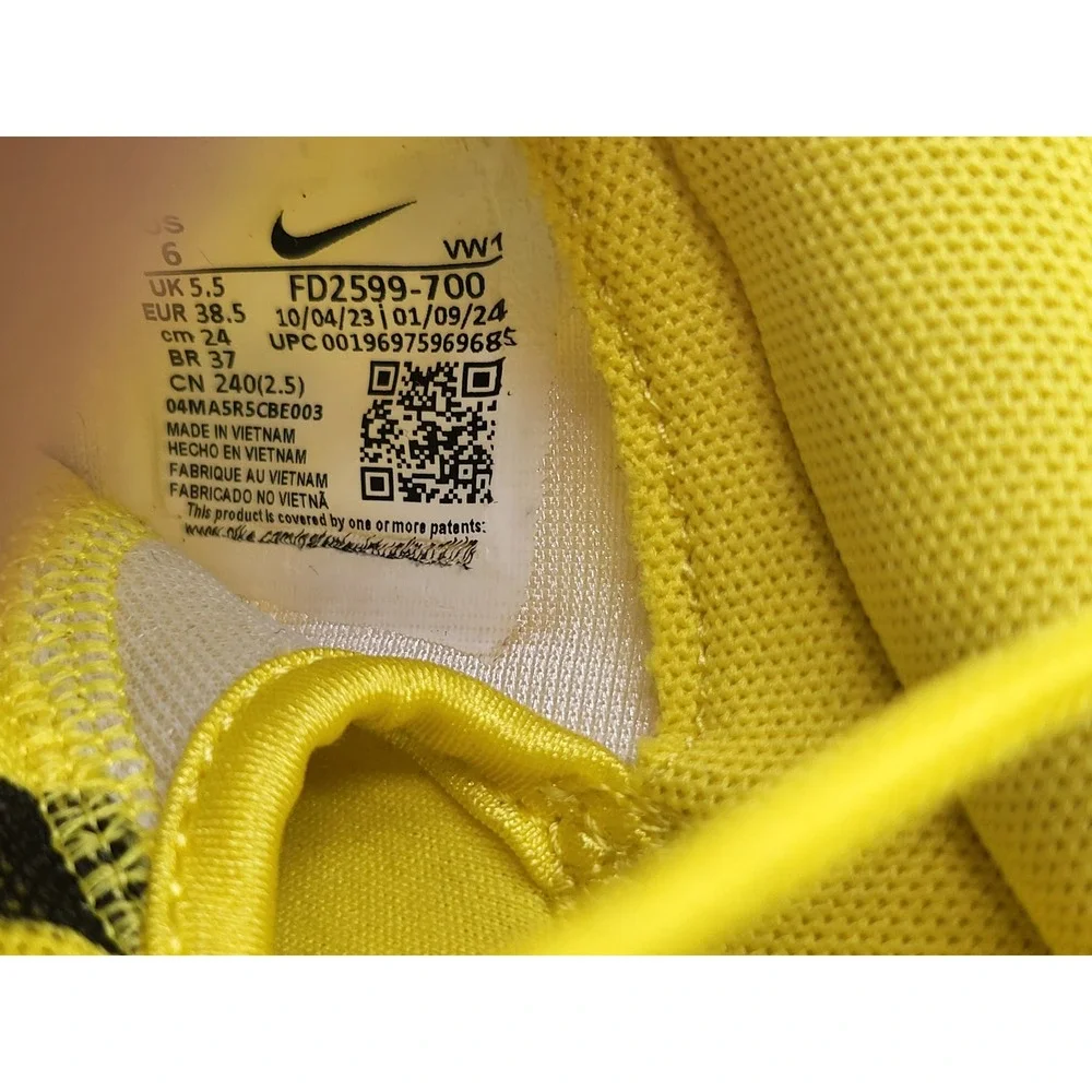 Nike Roshe Golf Next Nature Shoes Yellow Black Polka Dot FD2599 700 Size 6 - Picture 8 of 10